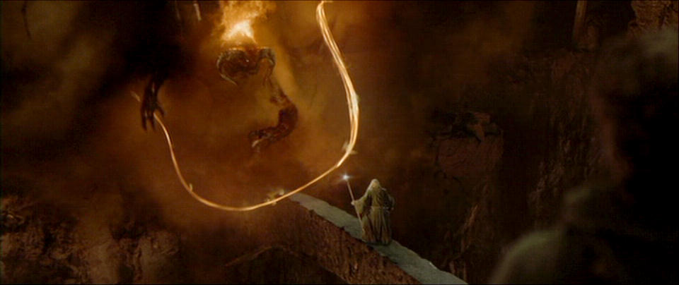 Gandalf vs Balrog Falling
